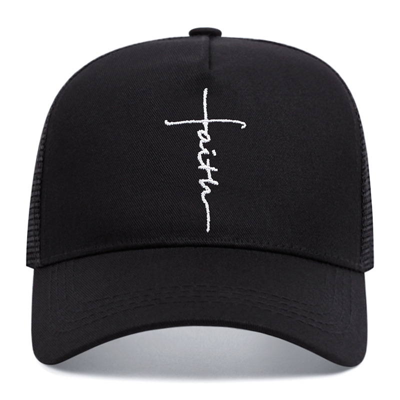 Trucker Cap Mesh - Kreuzstickerei Leicht Gebogene Bedruckte Baseballkappe Damen