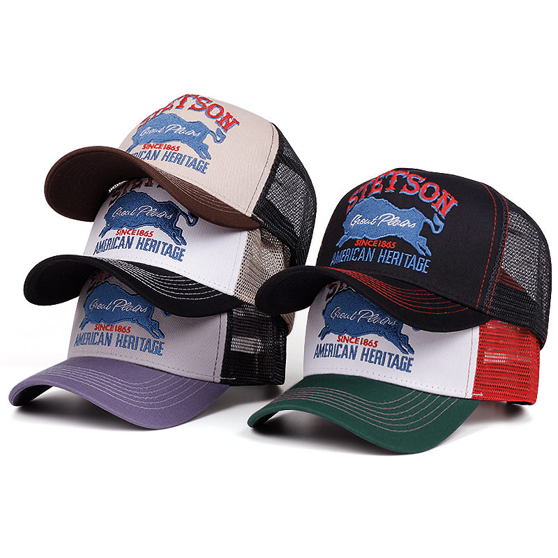 Trucker Cap Mesh - 2025 personalisierte neue LKW-Mütze STETSON Red