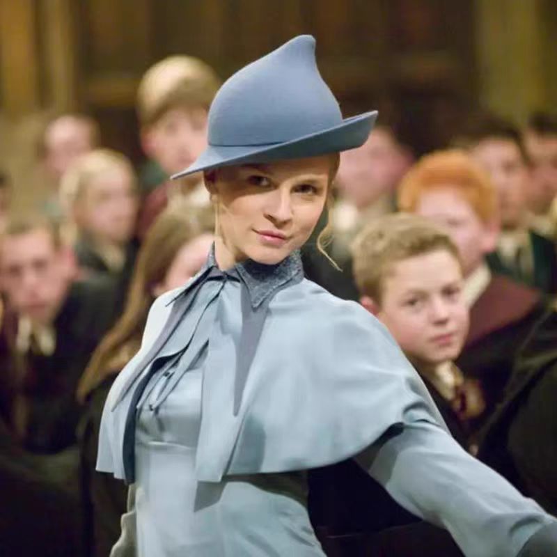 Fedora Hat Wool - 100 % Wolle, moderner Hexenhut, Halloween-Winter,