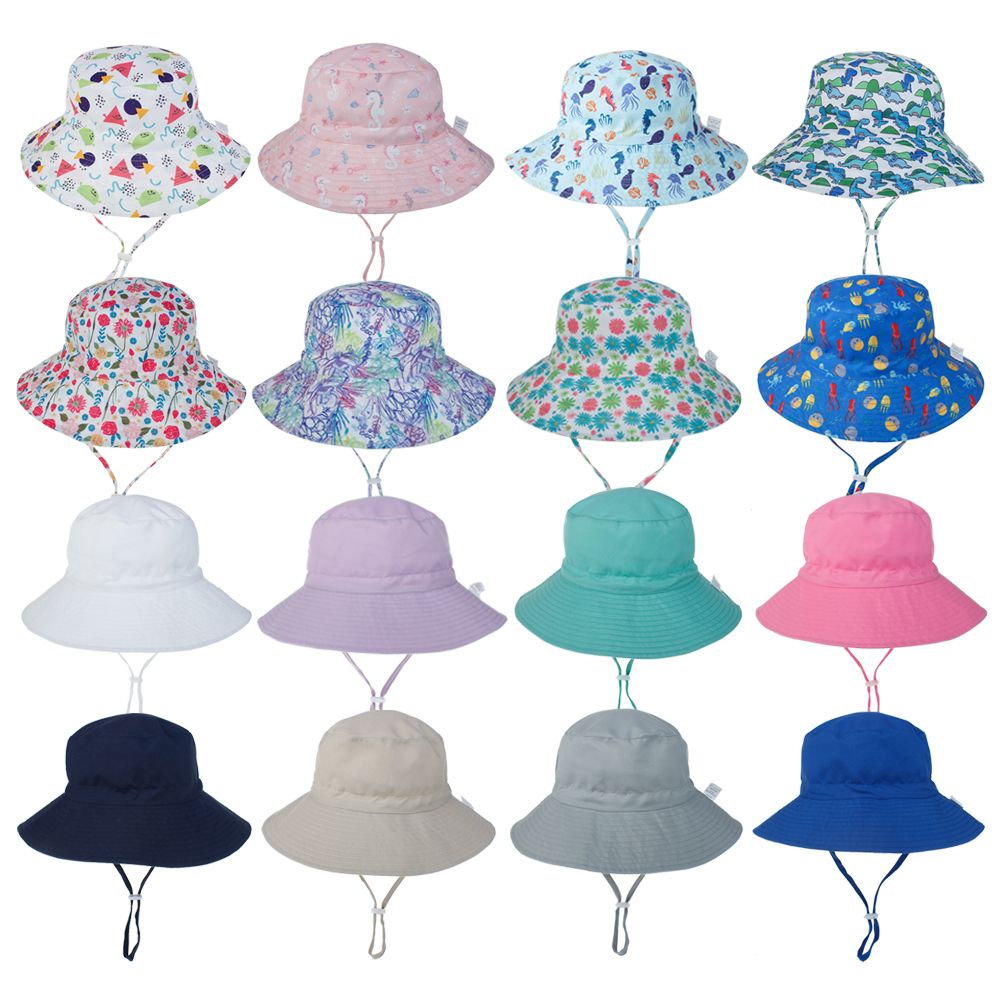 Sun Hat Wide Brim - Sommer-Schwimmkappen für Jungen und Mädchen mit