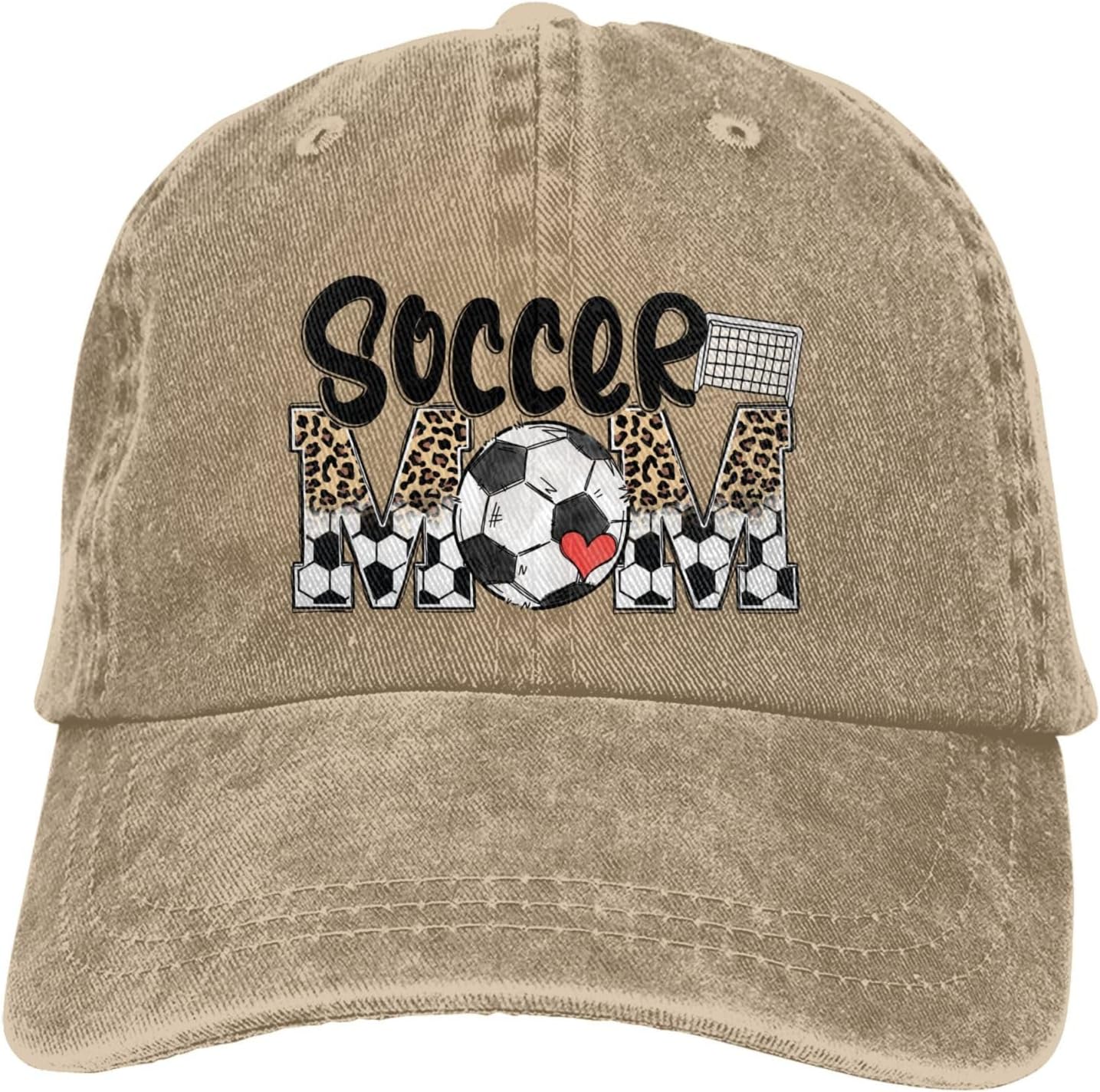 Golf Cap Dad - Softball Leopard Love Baseballkappe, Golf-Dad-Mütze, verstellbar,