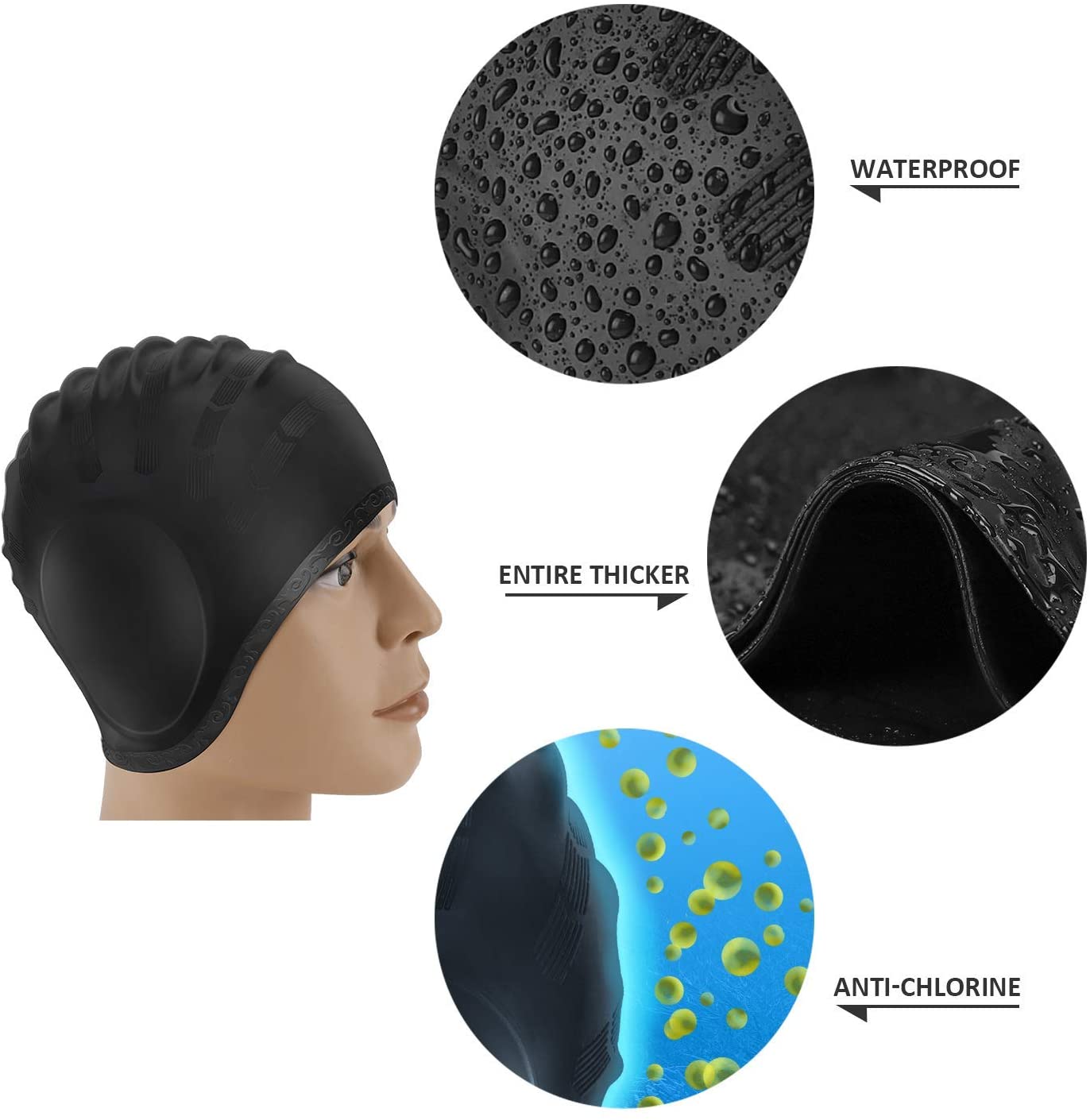 Erwachsene Badekappen Männer F – Swim Hat Silicone Bewertung und Preis