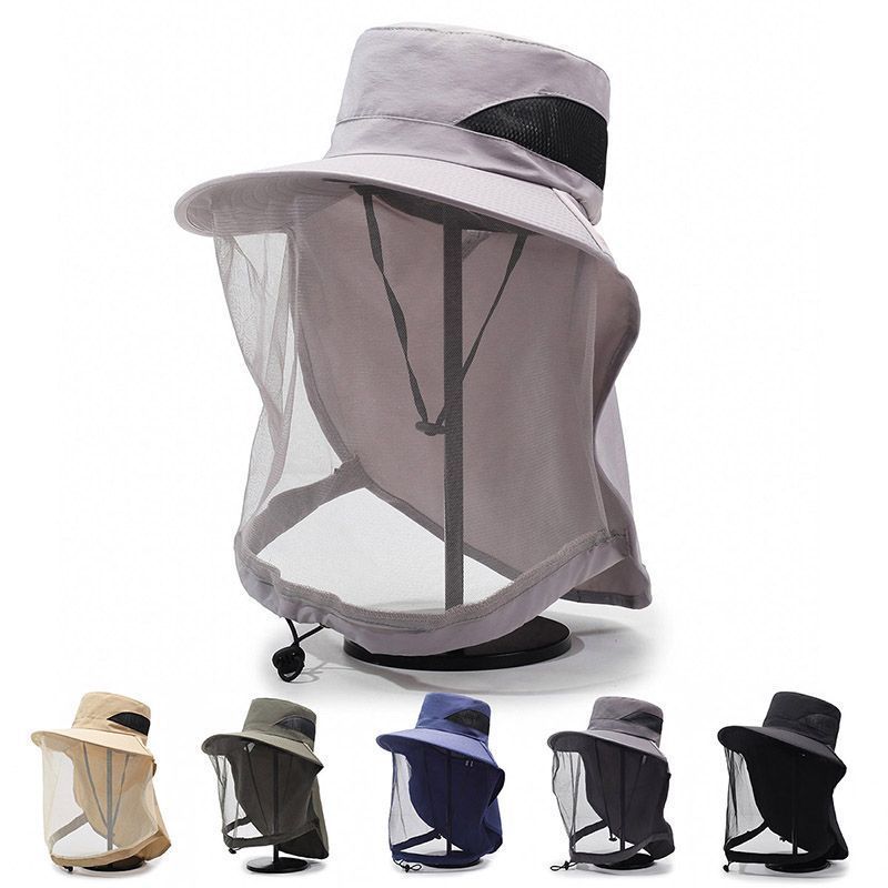 Netz-Sonnenhut mit Nackenband  – Sun Hat Wide Brim Bewertung und Preis