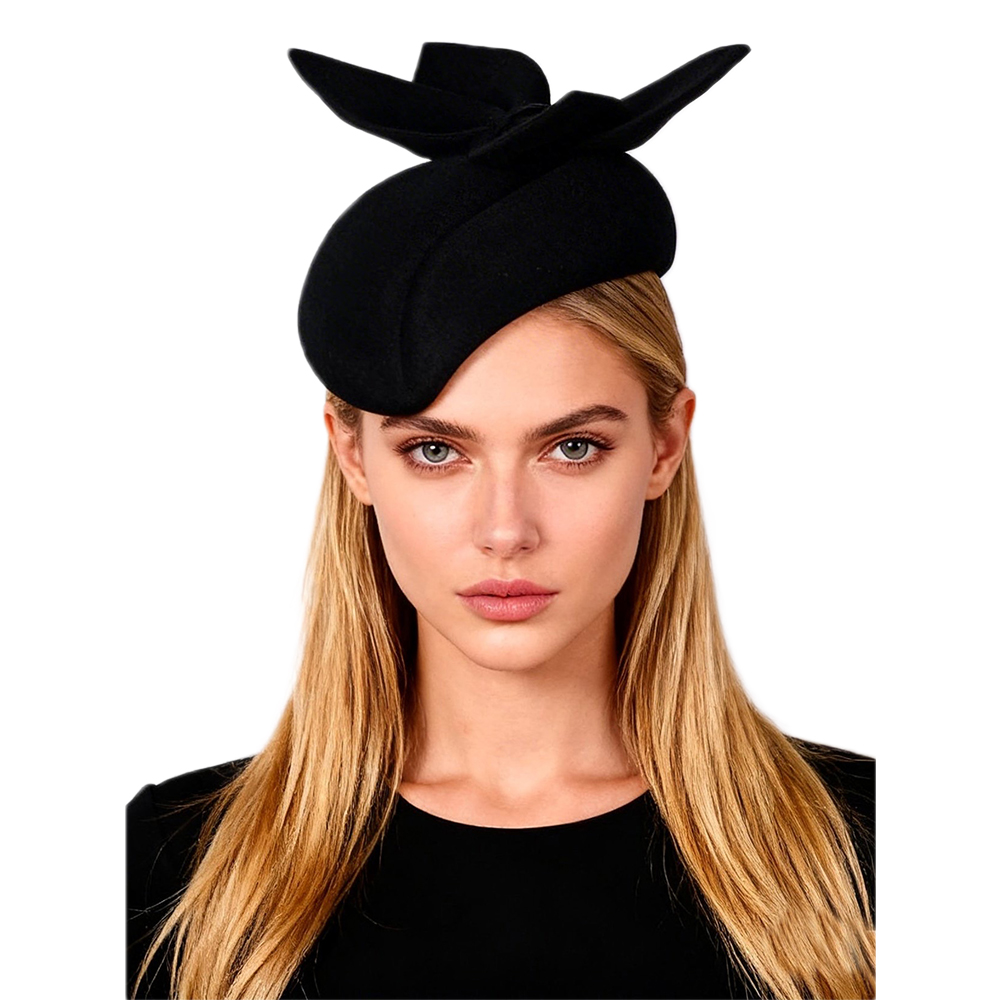 FS Schwarz-weiße Woll-Baskenmü – Beret French Wool Bewertung und Preis