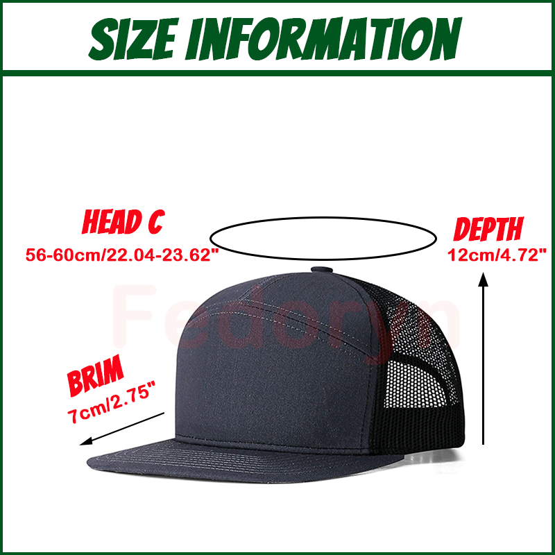 Fedoryn Custom Stickerei Logo  – Trucker Cap Mesh Bewertung und Preis